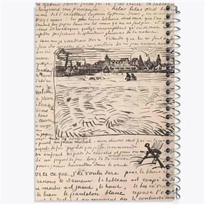 دفتر نقاشی 50 برگ خندالو طرح دفتر طراحی ونسان ونگوگ (Van Gogh)