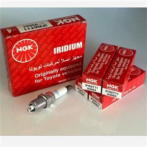 یک دست(4عدد) شمع ان جی کی | NGK مدل PFR5N11 Mobis پایه کوتاه | سوزنی ایریدیم برای ساینا | تیبا1 | تیبا2