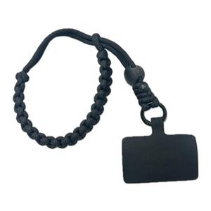 بند آویز موبایل طرح بافت صورتی/آبی