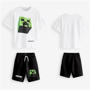 ست تیشرت شلوارک ماینکرافت بچه گانه