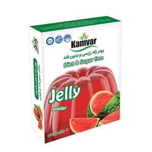 پودر ژله هندوانه بدون قند کامور بسته 4 عددی
