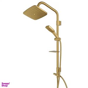 علم دوش حمام یونیورست دو کاره اندیکا مدل رسوبگیر اتومات مستطیل کد R30 طلایی مات