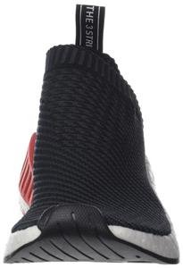 adidas Men NMD CS2 Primeknit Black Carbon red Solid 