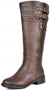 DREAM PAIRS Women's Knee High and up Riding Boots (Wide-Calf)