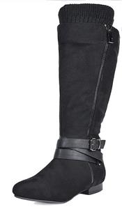 DREAM PAIRS Women's Knee High and up Riding Boots (Wide-Calf)