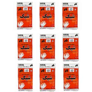 دستکش یکبار مصرف شیک مدل سایز بزرگ نه بسته 100 عددی