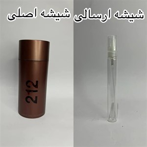 شیشه پرشده ادکلن کارولینا هررا 212 سک سی مردانه CAROLINA HERRERA - 212S--Y for Men طرح امضا حجم 10 میلی لیتر