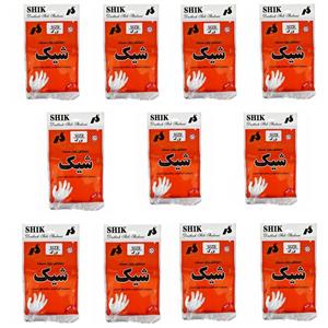 دستکش یکبار مصرف شیک مدل سایز بزرگ یازده بسته 100 عددی