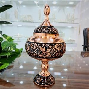 شکلات خوری مسی الماس تراش سایز  30 سانتی با روکش نانو پلی استر (مستقیم و بدون واسطه از تولیدی) 