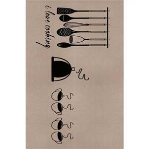 فرش آشپزخانه مخمل ترک با زیره ضد سُر  (پس کرایه)