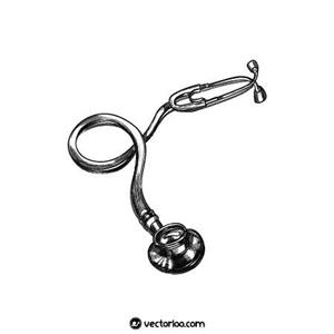 وکتور گوشی پزشکی با قلب 1