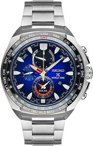ساعت مچی مردانه سیکو مدل SSC549 Seiko Prospex World Timer Solar Mens Blue Dial Watch SSC549