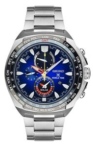 ساعت مچی مردانه سیکو مدل SSC549 Seiko Prospex World Timer Solar Mens Blue Dial Watch SSC549