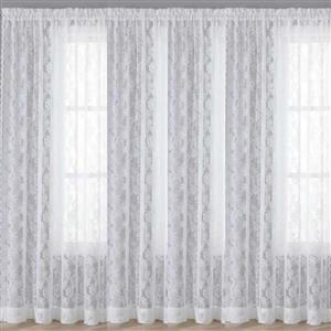 پرده مدل دوخت ساده تور راشل شاین سایز 275x580 سانتی‌متر