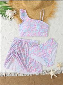 مایو دخترانه ۳تکه از نیوکالکشن اورجینال برند shein بسیار شیک و خاص  و با کیفیت از ۸تا ۱۲سال