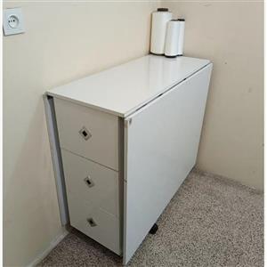 میز برش تاشو کشو دار 100 در 200 (پس کرایه)