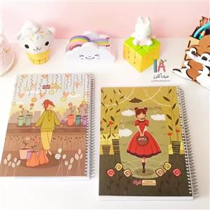 دفتر کلاسوری 80 برگ دایان طرح آلیس کد 12