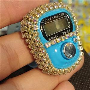 صلوات شمار  نگین دار چراغ داری نگینی  همراه با جعبه نقره جات بافندگان 