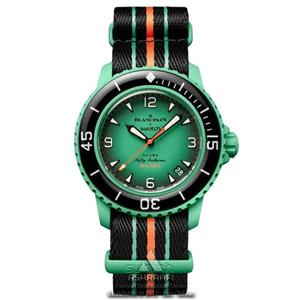 تخفیفساعت مچی بلان پان اکس سواچ Blancpain X Swatch Scuba Fifty Fathoms Arctic Ocean
