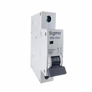 فیوز مینیاتوری تک فاز SIGMA (63 آمپر/قدرت قطع 6 کیلو آمپر تیپ c)