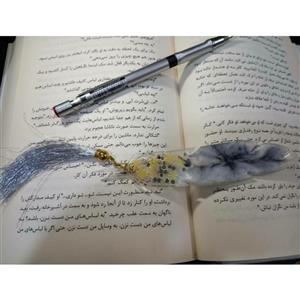 بوکمارک رزینی مدل پر  به همراه منگوله 