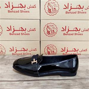 کالج راحتی ورنی دخترانه زنانه رنگ مشکی سایز 37 تا 41 زیره pvc پاشنه یک سانتی رویه ورنی سبک راحت 