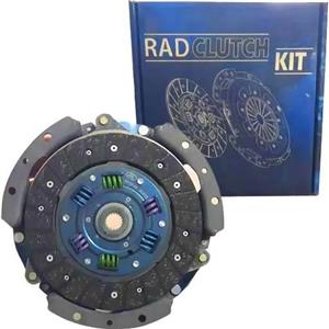 دیسک و صفحه تیبا راد کلاچ بهینه 215 200 میلیمتری با بلبرینگ و لنت پلاستکس 6 فنر