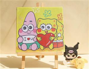 نقاشی الماسی بومی تمام نگین