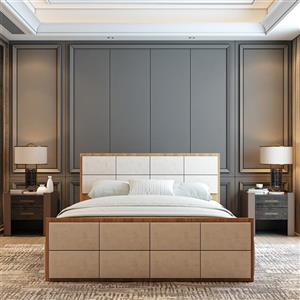 تخت خواب دونفره اعیان مدل FH850 سایز 160x200 سانتی متر