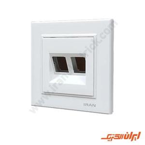 تلفن دوسوکت مدل برلیان سفید