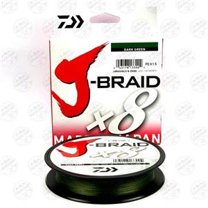 نخ براید اسپینینگ ماهیگیری X8 دایوا۳۰۰ متری سایز ۰.۱۸،  Daiwa J- BRAID X8