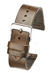 Hand Made Genuine Vintage Leather Watch Strap with Quick Release Steel Spring Bars - Black, Brown and Tan in Sizes 18mm, 20mm, 22mm, 24mm (fits Wrist Size 6 1/4 inch to 8 inch)