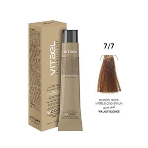 رنگ مو ویتاال (vitael) شماره 7.0 بلوند متوسط حجم 100 میلی‌لیتر