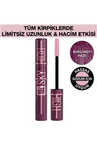 ریمل مه آلود SKY HIGH BURGUNDY Maybelline New York