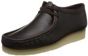 CLARKS Men’s Wallabee Derby, Black, 5