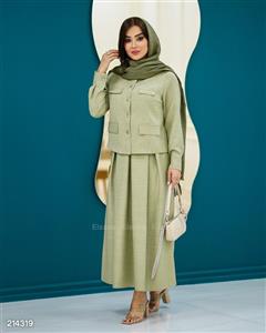 کت و دامن مدل یسنا کد 2143 مشکی سایز 1