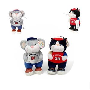 عروسک موش و گربه لباس چرمی