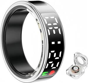 حلقه هوشمند اسمارت رینگ مدل SR08W رنگ طلایی براق