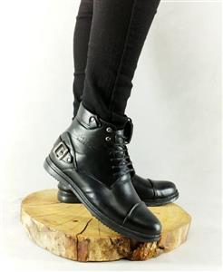 فروش بی نظیر کفش نیم بوت مردانه پسرانه با جنس و طرح عالی رنگ مشکی باارسال رایگان کد 2194