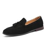 Men Loafers Business Flats Big Size 47 Simple Slip On Casual Footwear,Black Loafers,10