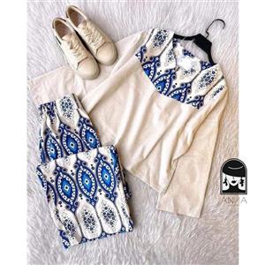 ست شومیز و شلوار زنانه مدل افرا