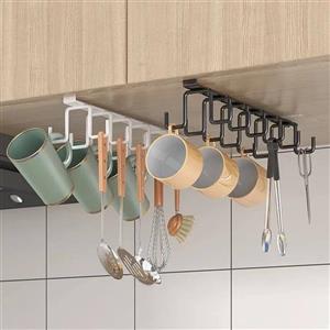 استند اویز فنجان استند کابینت اویز فنجان مدل 2ردیفه رنگ مشکی