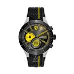 Ferrari Red Rev Chronograph Black and Yellow Dial Men's Watch 830342