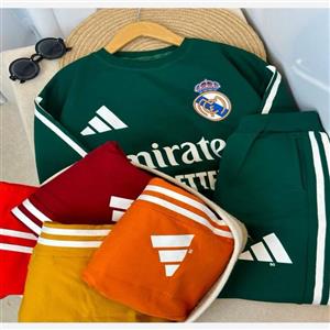 بلوز شلوار پسرانه سایز 50 تا 65 ارسال رایگان ست پسرانه طرح آدیداس  