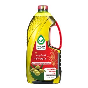 روغن مایع  آفتابگردان زیتون و ذرت سرخ کردنی وجین سبز 1500 میلی لیتر