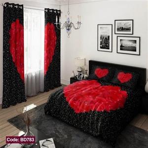 ست فانتزی روتختی 6 تیکه شامل لحاف ملافه کشدار 4 عدد روبالشی کد BD783 (پس کرایه)