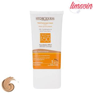 کرم ضدآفتاب هیدرودرم مدل Natural Beige حجم 40 میلی‌لیتر