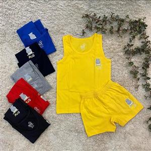 رکابی وشورت پسرانه مارک تانیش مناسب 3تا12 سال جنس نخ پنبه متراکم