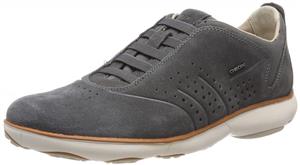 Geox Men's Suede Nebula Trainers Gray