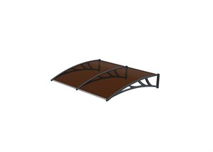 سایبان (بارانگیر) درب و پنجره مدل 150 Varash ابعاد 150*200 با ورق پلی کربنات دوجداره